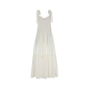 Chloe Women White Cotton Dress